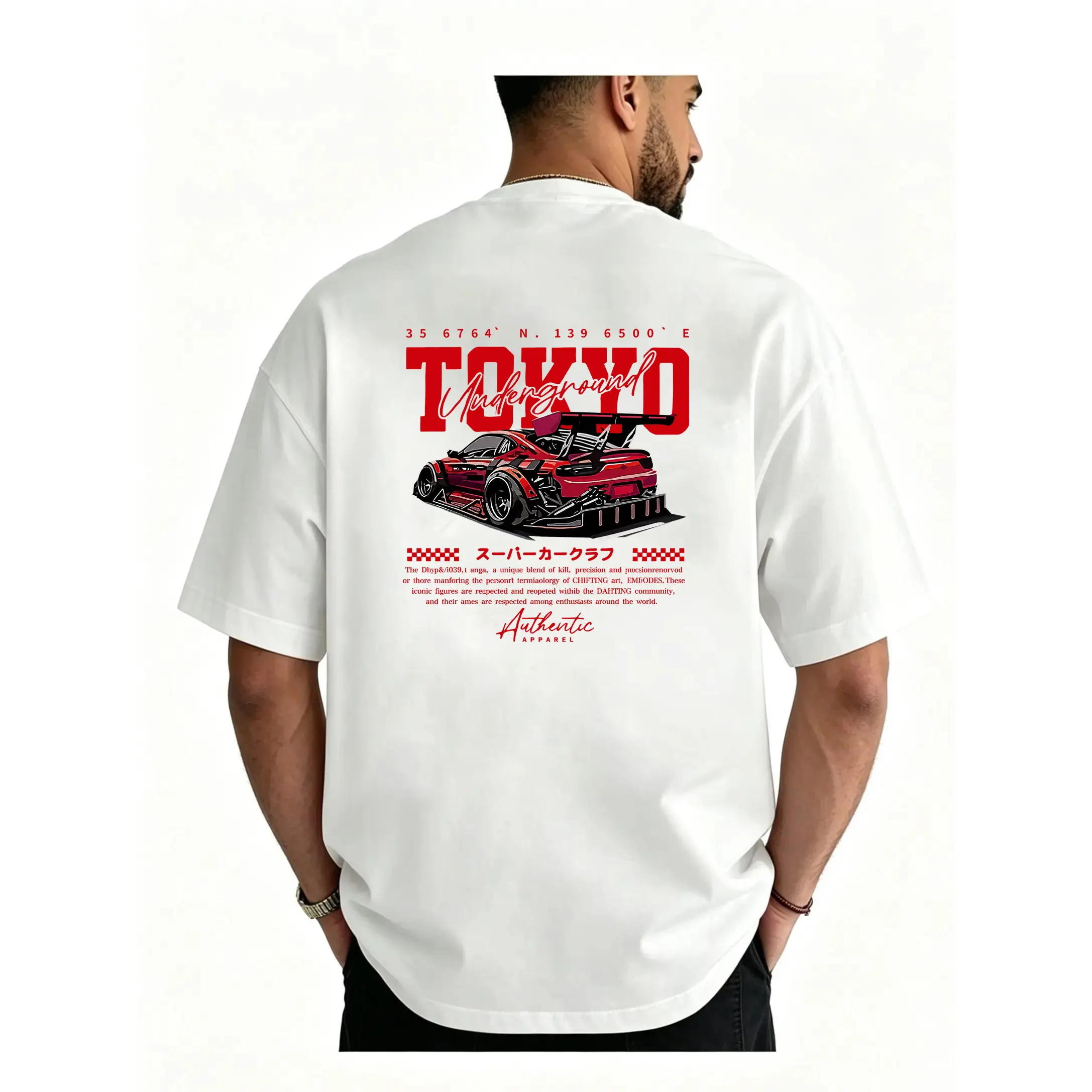 Men's Regular Fit Car & Letter Print Round Neck Tee, Street Fashion Casual Short Sleeve T-shirt for Daily Wear, Men's Top for All Seasons, Tropical, Streetwear.