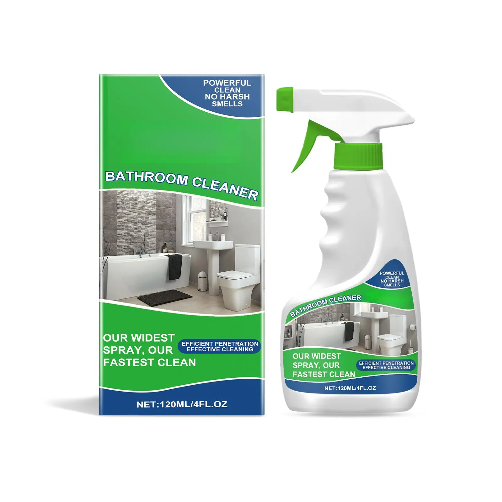 Household Bathroom Liquid Multi-Surface Spray Cleaner - 3 Years Nano Technology Pine Scent for Deep Stain Removal, Cleaning the Bathtub, Sinks, Tiles, Glass & Toilets