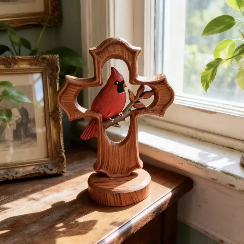 Creative best-selling new modelCardinal Cross Ornament
