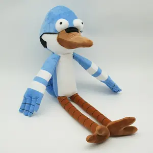 Mordecai Bird Guy, Rigby Raccoon, Benson Bubblegum, Pops Big Head Uncle, Skips Snowman Plush Toys, Fan Collection, Kids Gift, Room Decor