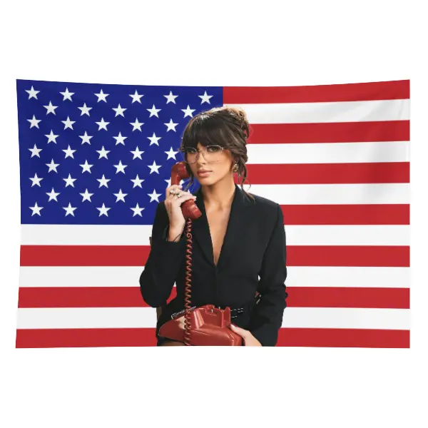Country Rock Ella-Lagley American Flags Tapestry, Wall Hanging Decor for Fans, Music Room & Dorm funny art bedroom home aesthetic