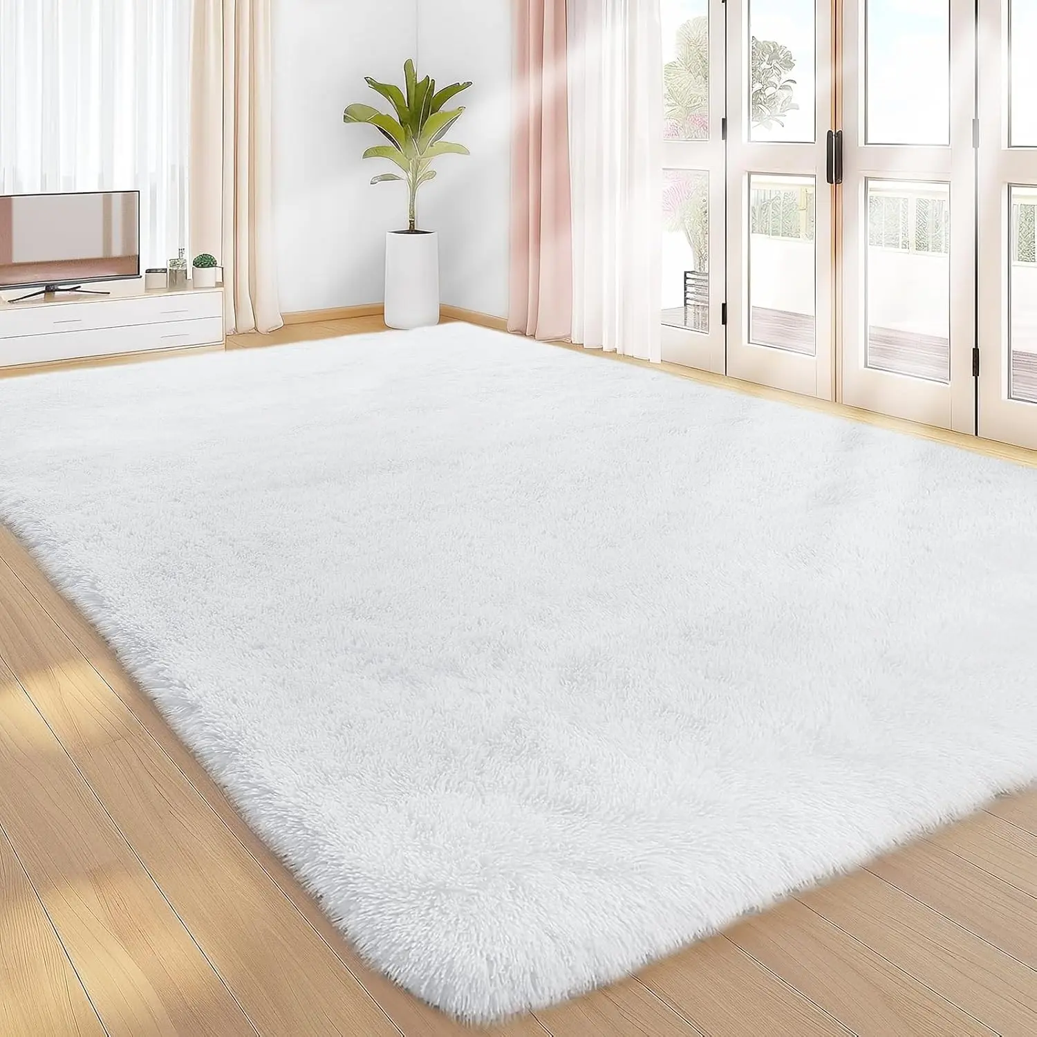 Shag Area Rugs for Bedroom Living Room,Ultra Soft Fluffy Area Rugs for Dorm, Indoor Carpet Nursery Rugs for Kids Room Home Decor, Home Decorative Rug