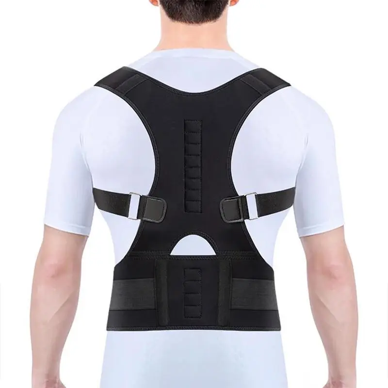 Magnetic Back Brace for Men Women Shoulder Upper Back Girdle Back Belt Strap Posture Belt Under Shirts