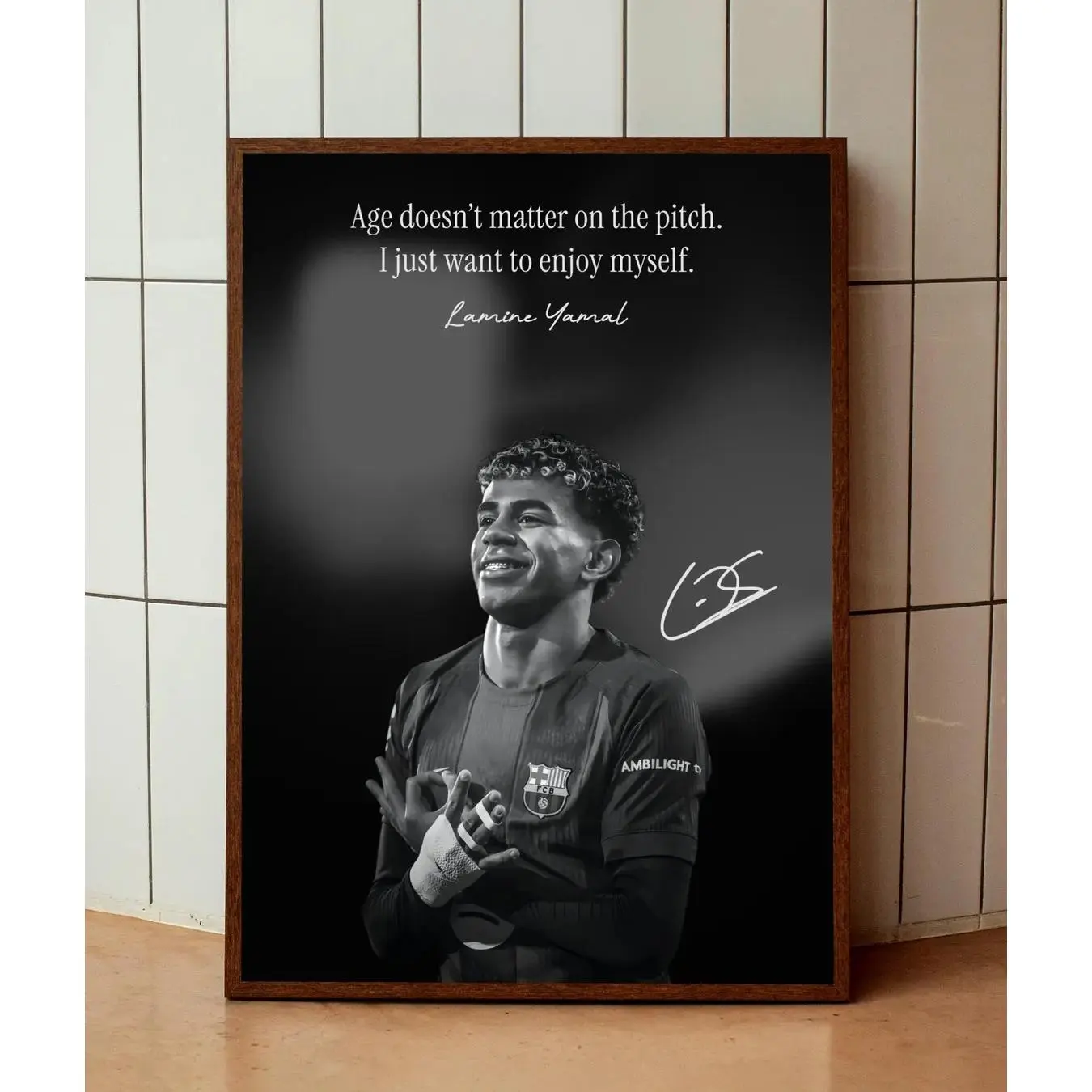 Lamine Yamal Black and White Poster |   Cinematic Football Wall Art canvas painting # LaminatedYamalCanvas # LamineYamalWallArt # SoccerCanvasPrint # FootballWallDecor