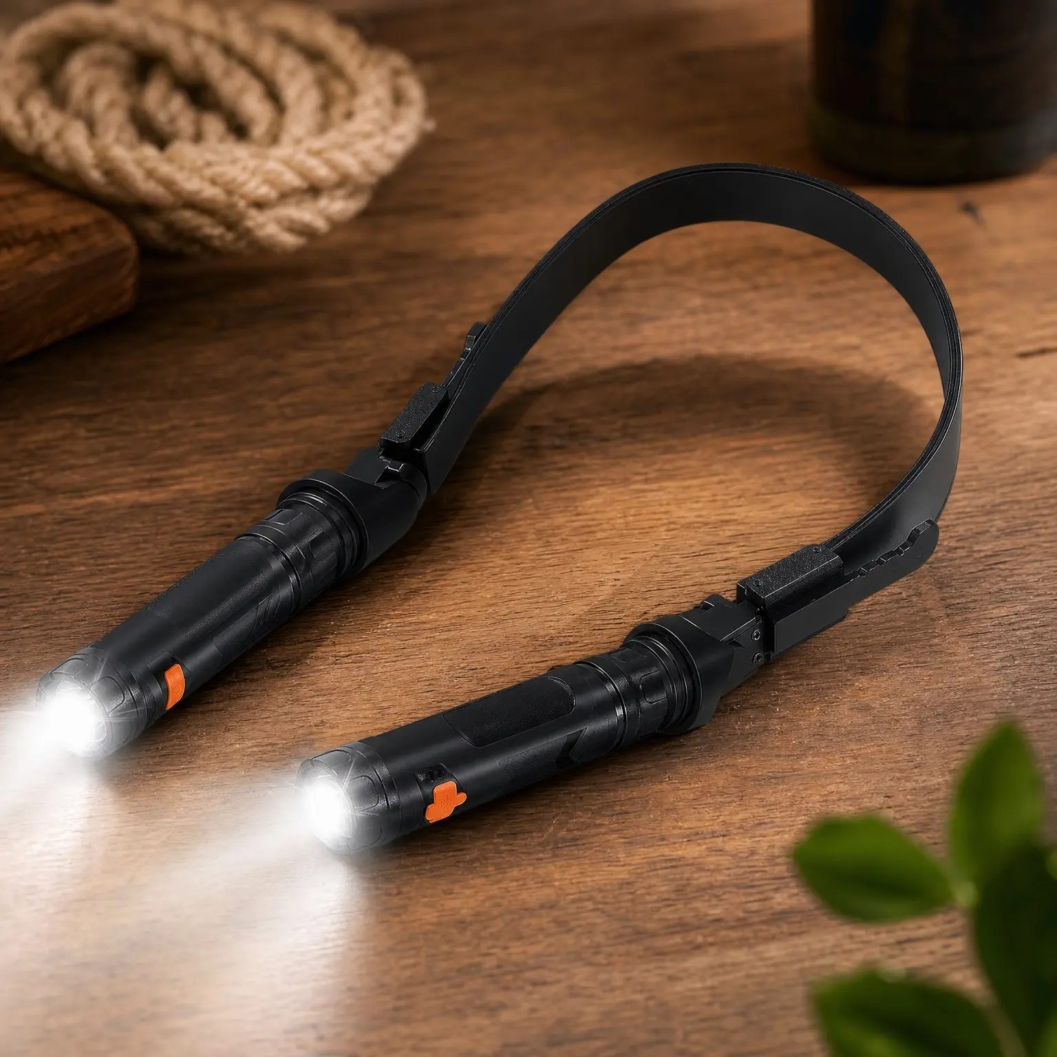 Rechargeable Neck Work Light with 150° Adjustable Angle, Detachable Flashlight for Reading, Camping, Fishing - Cool Gadgets Gifts for Men, Dad, HusbandGift