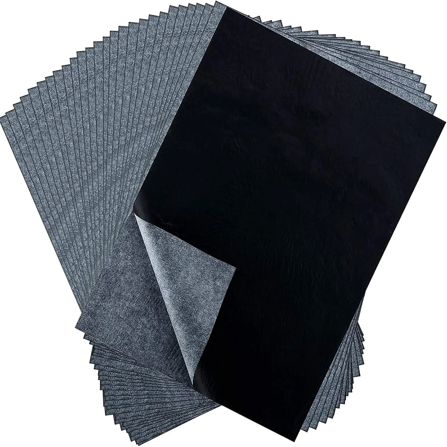 100 Sheets Carbon Transfer Paper, Black Tracing Paper for , Paper, Canvas and Other Art Surfaces (9 x 13 Inch)