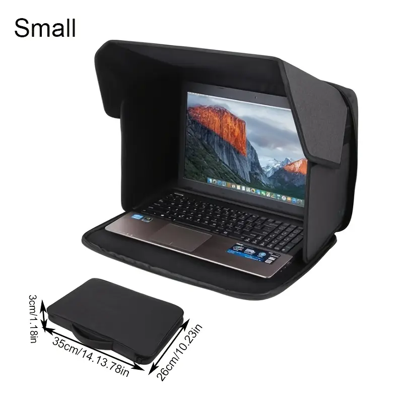 [Foldable Portable] Foldable Portable Laptop Sunshade | Outdoor Office Light-Blocking Privacy Shield Universal