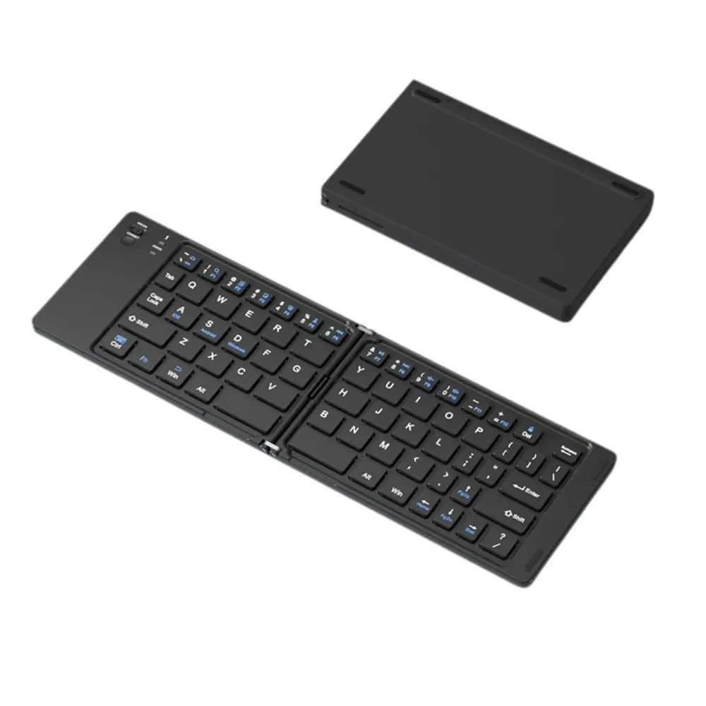 Portable Wireless Mini Keyboard for Laptops & Phones, Foldable Rechargeable Design, Fk228 Model, Compact and Lightweight