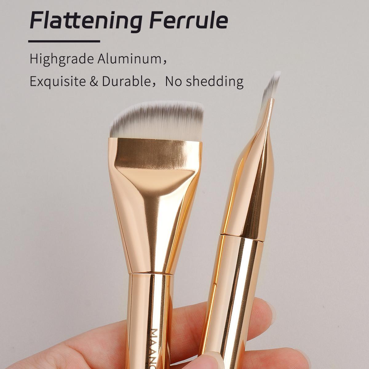 Makeup Brush Set, 2 Counts/set Flat Head Design Foundation Brush & Concealer Brush, Multifunctional Makeup Brushes Professional Makeup Tools for Applying Facial Mask #TOP PICKS