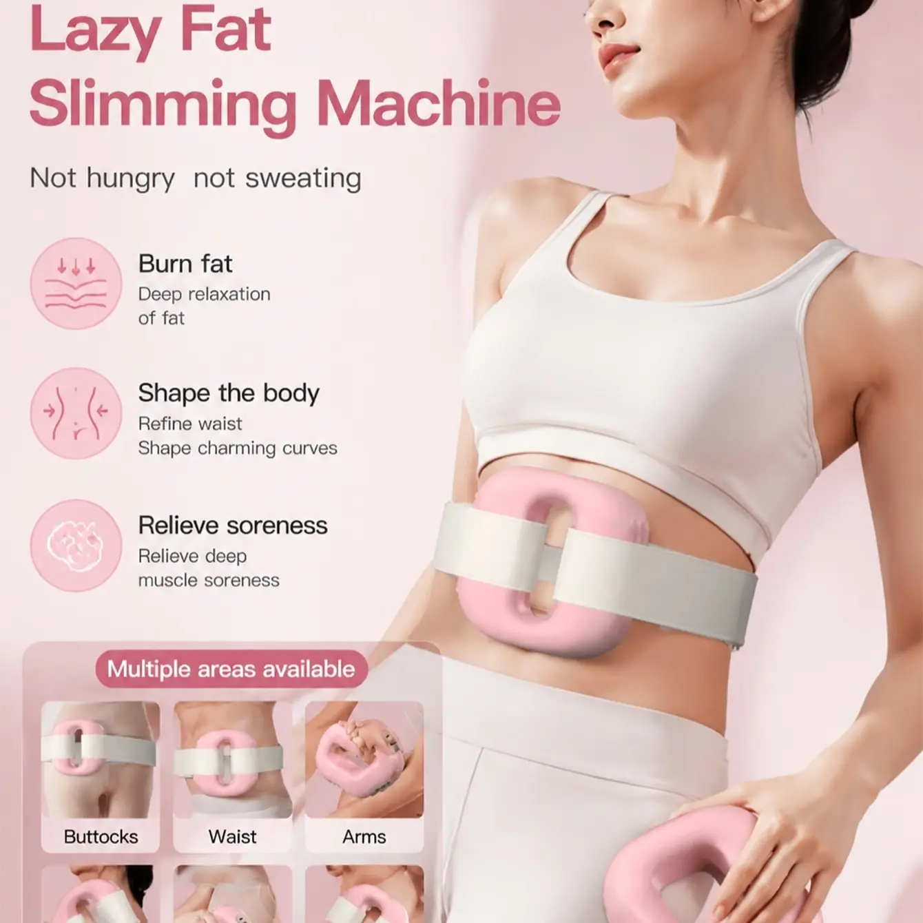 Fat Burning Massager, Vibration Sweat Release, Fascia Gun, Yoga Ring, Muscle Relaxation Massage Tool, Rechargeable   Rechargeable;