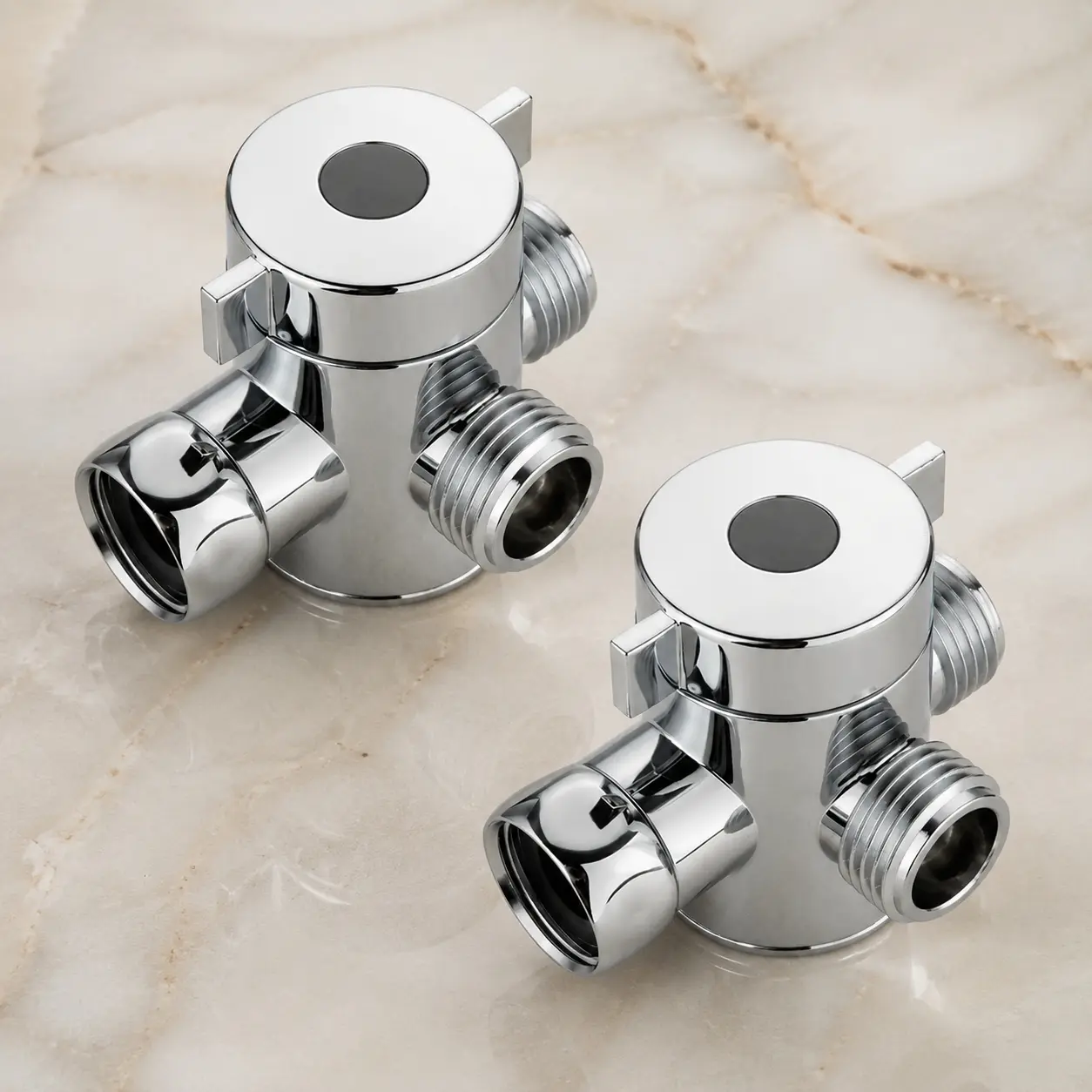 G1/2 Universal 3-in-1 Shower Diverter Valve, Corrosion-Resistant Adapter for Bidet Sprayer, Handheld Shower & Toilet Spray Gun, Easy Switch & Safe Installation, Water Diverter