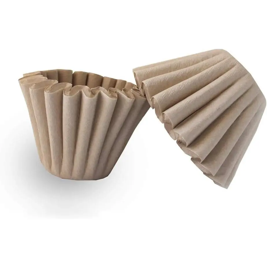 1-4 Cup Basket Coffee Filters, Brown  Basket Filters Paper Unbleached for  Office Use,coffee filter , 50 Count