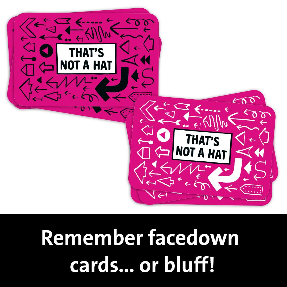 That’s Not a Hat Board Game Happy Party Game Set with Basic and Extended Card for  3-8 Players All Ages-Fun Bluffing & Memory