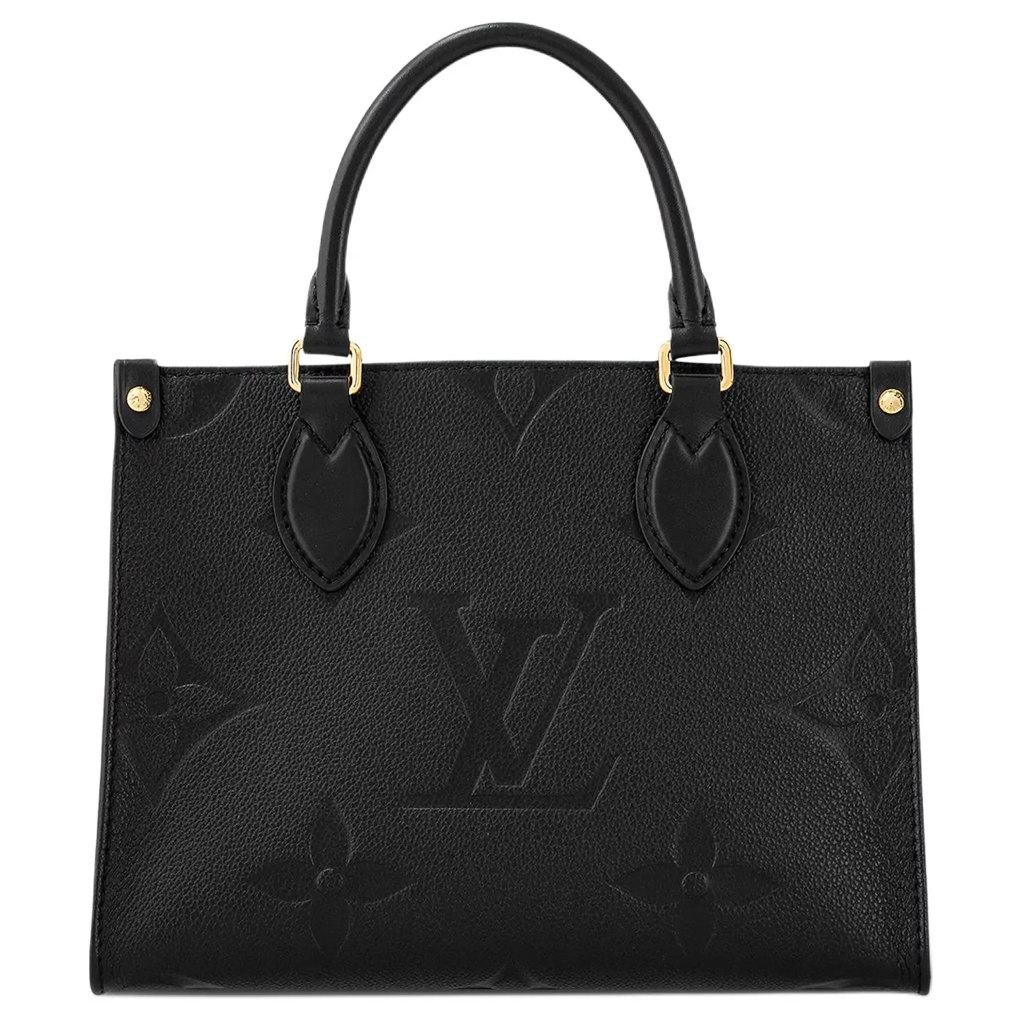 Women's Louis Vuitton OnTheGo Dual-Handled Heritage Monogram-Embossed Leather Tote Bag, Jungle Style, Black, Heritage Women's Handbags, Dual-Handled Women's Handbags
