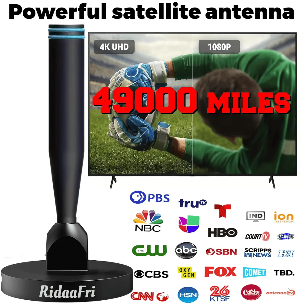 2026 New Fashion TV Antenna Indoor/Outdoor Long-Range HD Signal Amplifier Newly upgraded for stable signal reception channels