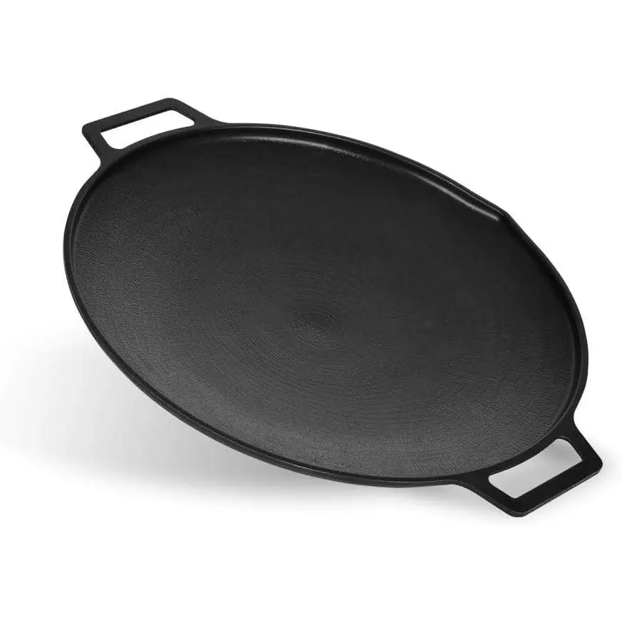 16 Inch Nonstick Coating Griddle Grill Pan for Korean BBQ, Compatible with All Gas, Electric & Induction Stoves, Suitable for Indoor Outdoor Use