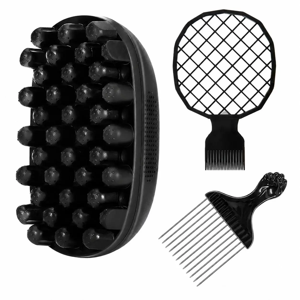 Ergonomic Rubber Curl Foam Sponge for Type 4C Tight Coils - Soft, Durable Construction for Gentle Twist-Outs, Defined Curls, Low-Manipulation Styling - Compact Tool for Daily Home Use, Professional Salons, Type 4C Hair, Gentle Styling