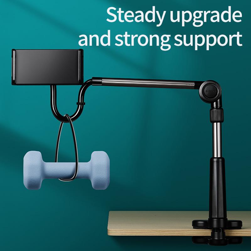 Adjustable Tablet Phone Stand, Adjustable Cellphone Holder, Rotatable Desktop Bedside Stand, Foldable Table Stand for Apple Android Phone Tablet, Multi-Function Design