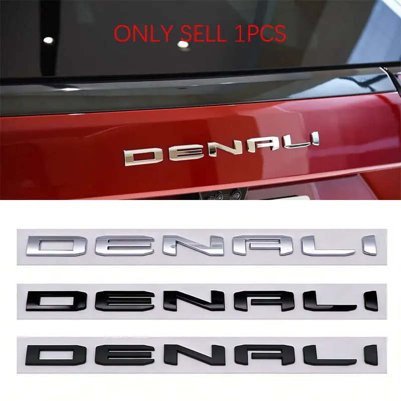 DENALI new big small logo car stickers for Chevrolet GMC DENALI sierra 2500 3500 car body side fender stickers refit accessories