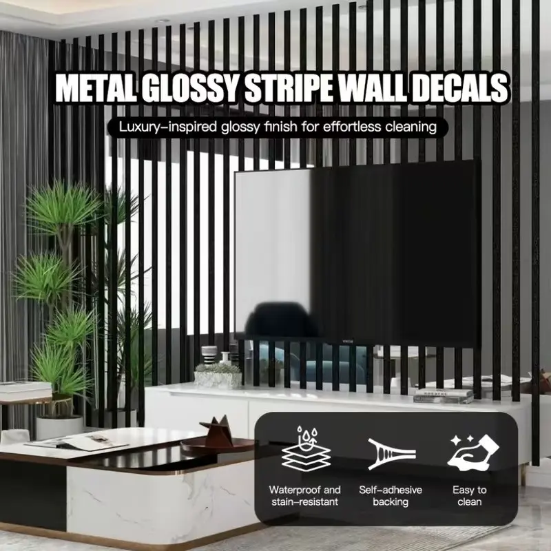 Self-Adhesive Metal Punk Grid Wallpaper Roll, Decorative Wallpaper, Gold Silver Color 3D Mirror Texture, Thick PVC Vinyl, Ideal for TV Wall, Sofa Background, Entryway, Living Room, Bedroom Decor
