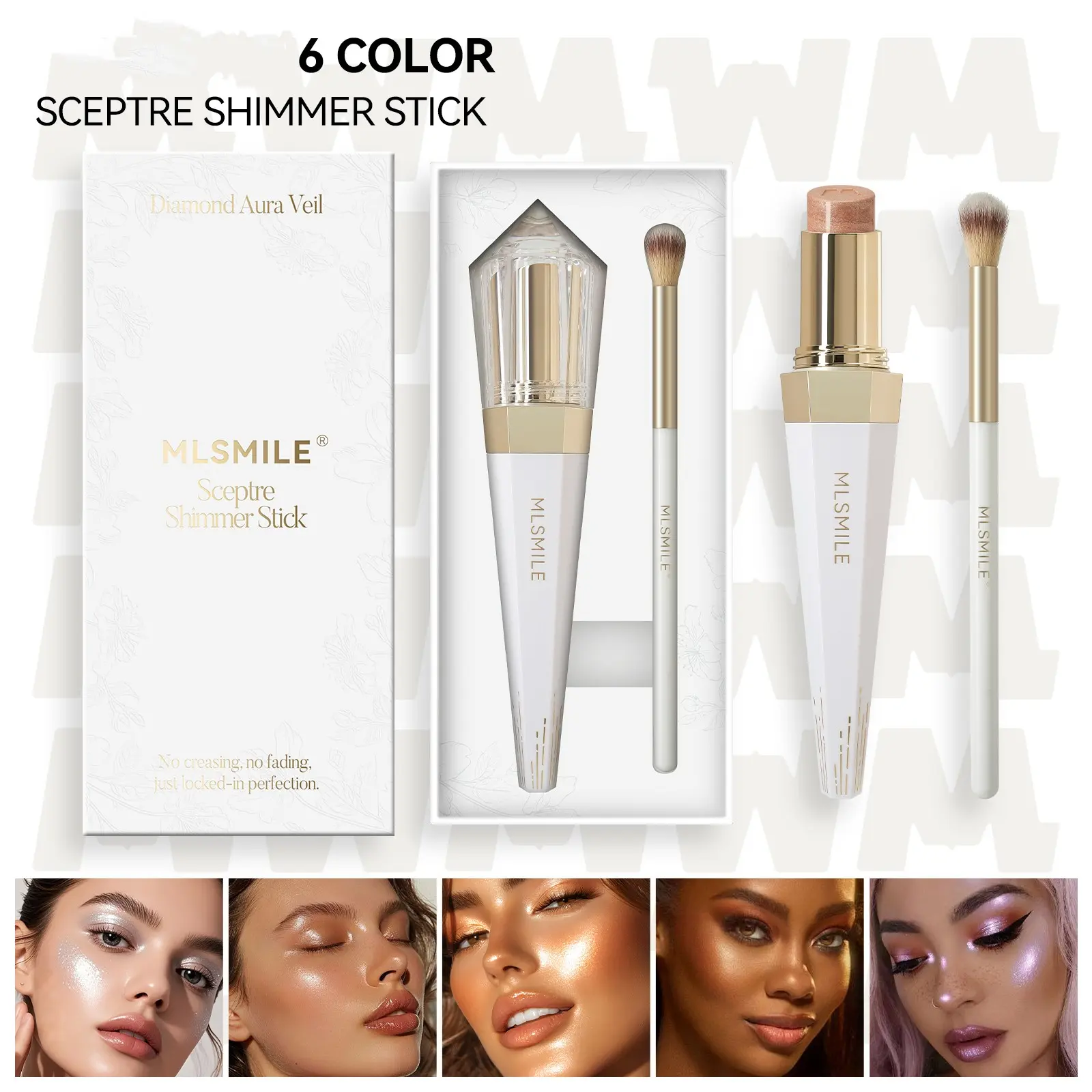 Multi-Purpose Glow Highlight Stick, Fine Micro Shimmer Without Chunk Glitter, Long Last Waterproof Formula, Can Be Used As Liquid Eyeshadow Or Body Highlighter, Portable Stick For Outdoor Makeup Touch Up