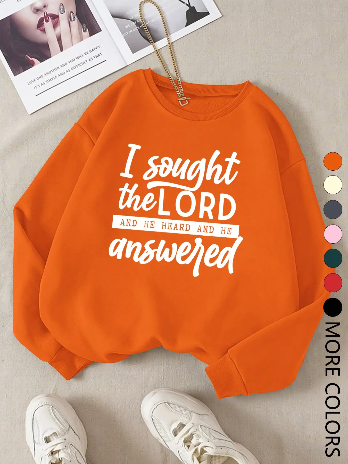 Autumn Winter New Casual Creative Letter Print Sweatshirt, Women's Daily Wear, Fashion Comfortable Long Sleeve Pullover, Ladies Fall Winter Clothing