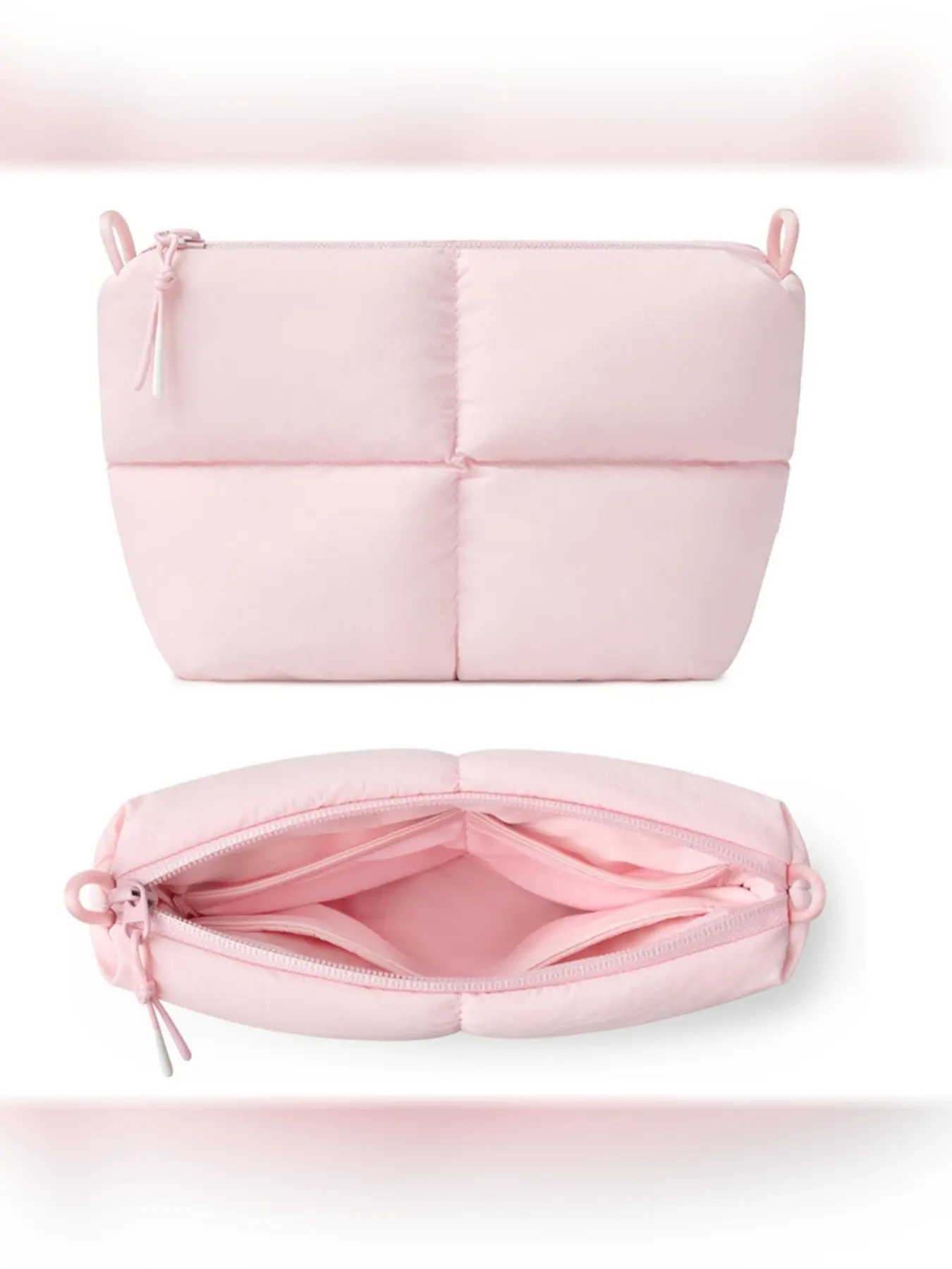 High-End Leather Toiletry Bag, All-Over Print Design, Large Capacity Travel Organizer, Multi-Purpose Portable Storage for Electronics, Toiletry Pouch