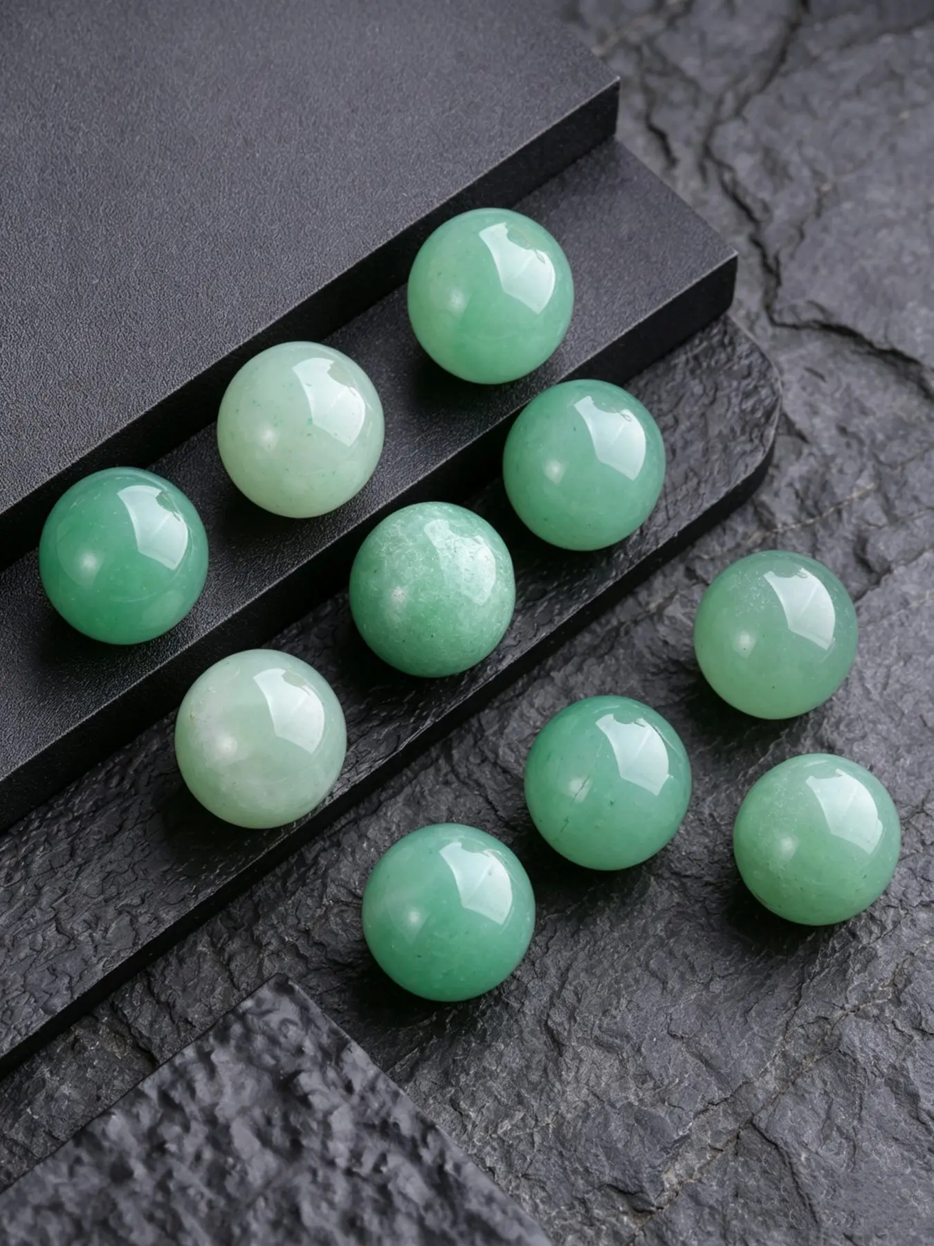 10pcs 20mm Feng Shui Balls, Natural Onyx Crystal Orbs, Home Decor, Party Decoration, DIY Jewelry Accessories, Garden & Fish Tank Decor, Yoga Meditation Gift