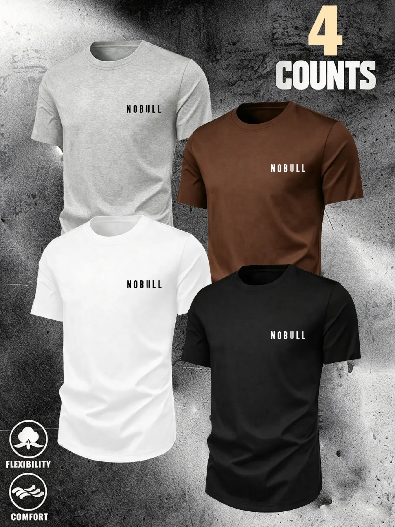 Four Basic Color Options, Multi-Color Choice, Design Sensibility, Left Letter Print Short Sleeve T-Shirt, Summer Running Fitness Training