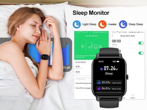 Ntaanoo 2026 Smart Watch 1.69'' HD Touch Screen 110+ Sports Modes IP68 Waterproof Bluetooth Call Heart Rate Sleep Monitor for Men Women Compatible with iPhone Android Magnetic Ntaanoo 2026 Smart Watch 1.69'' HD Touch Screen 110+ Sports Modes IP68 Waterproof Bluetooth Call Heart Rate Sleep Monitor for Men Women Compatible with iPhone Android Magnetic