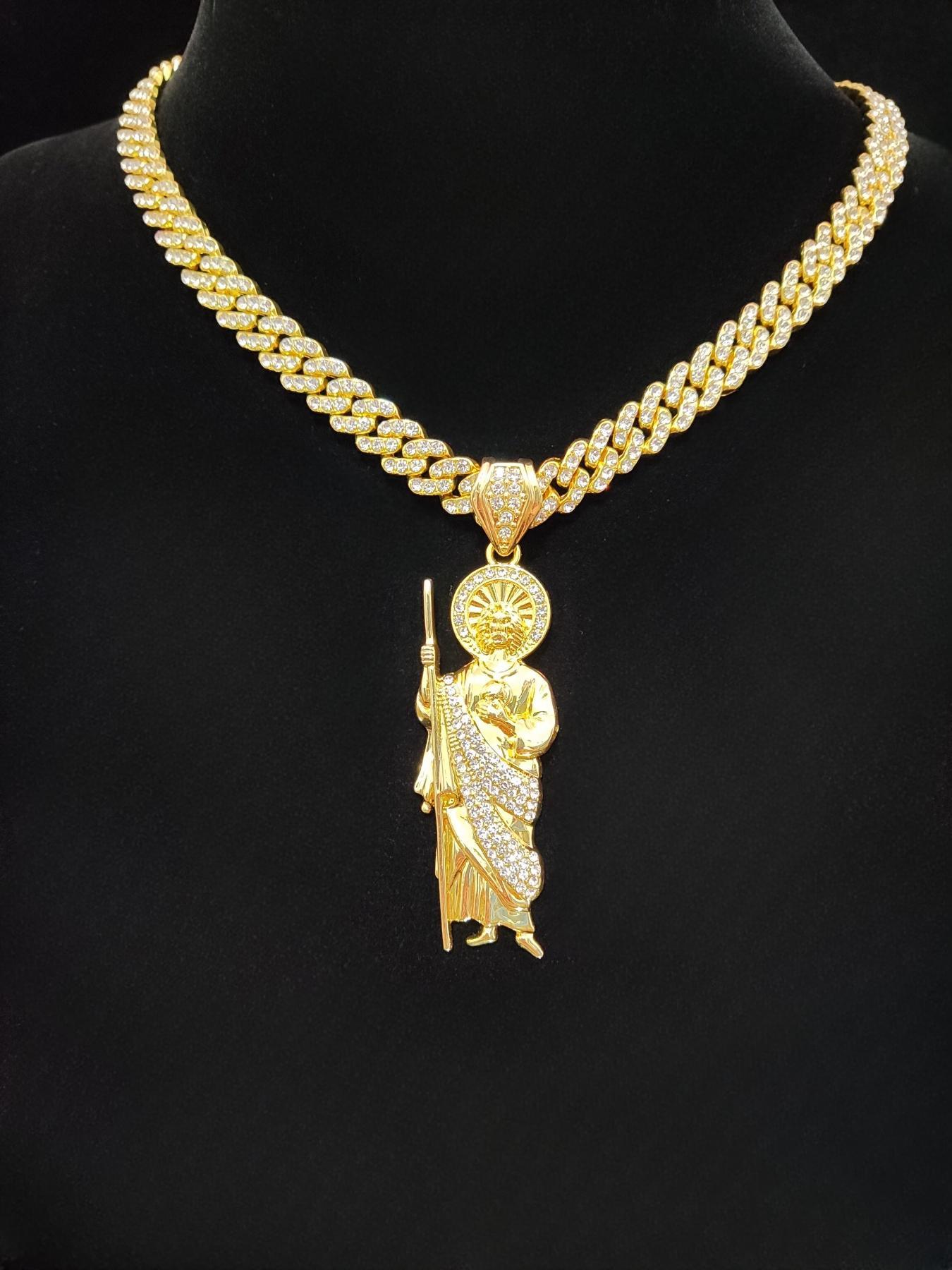 Unisex Street Style Glittering Pendant Necklace, True Beauty Necklace, Punk Cuban Chain Charm Necklace for Summer for Party, Daily Decor, Trendy Exquisite Luxury Jewelry As Birthday Gift, Bling Stylish Accessory Unisex Street Style Glittering Pendant Necklace, True Beauty Necklace, Punk Cuban Chain Charm Necklace for Summer for Party, Daily Decor, Trendy Exquisite Luxury Jewelry As Birthday Gift, Bling Stylish Accessory