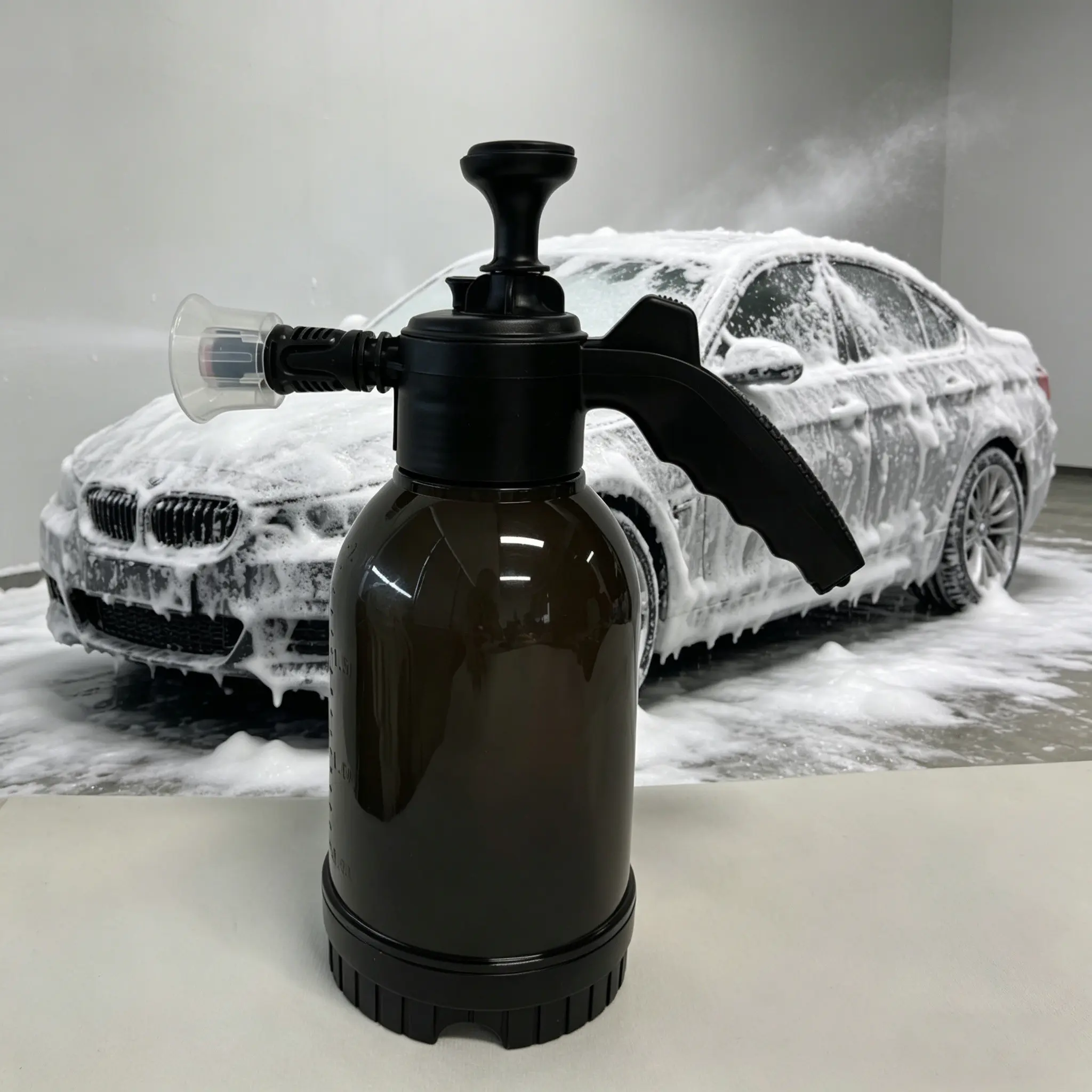 Hand Pump Foam Sprayer, Dual-Mode Foam & Water Spray Bottle, Portable Handheld Pressure Sprayer for Car Detailing, Gardening, Plant Watering and Home Cleaning
