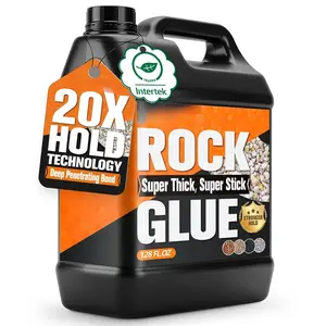 Rock Glue for Landscaping 1 Gallon, Ultra-Stick Mulch Bond Gravel Binder & Stone Adhesive,  Water-Permeable Pea Gravel Stabilizer, Long-Lasting Rock Glue for Paths, Patios & Borders