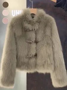 Women's Winter Faux Fur Coat, High-End Luxury Design, Thick Comfortable Warm Short Jacket, Eco-Friendly Fabric, Loose Fit