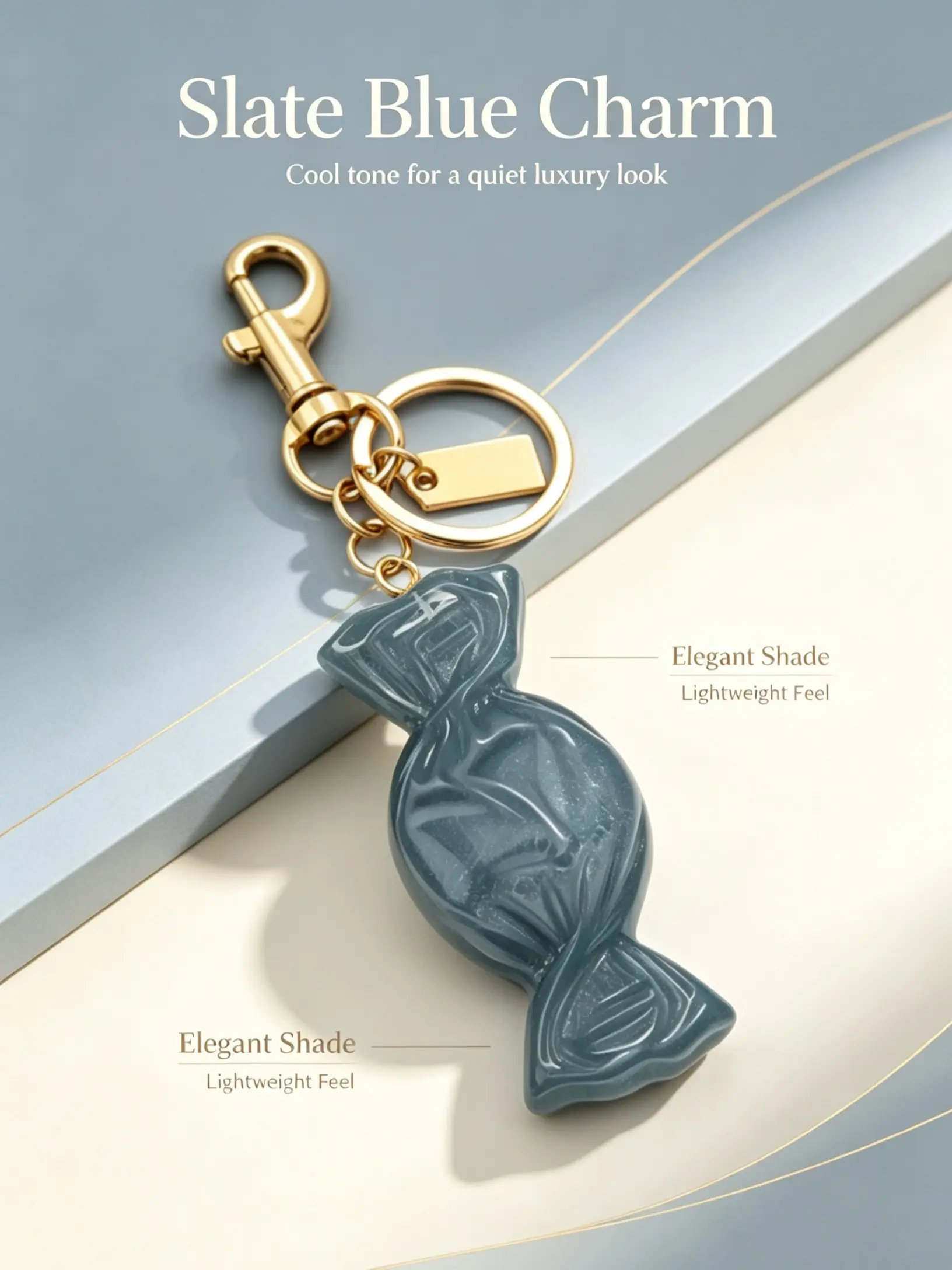 Cute Candy Shape Resin Keychain, Glitter Candy Bag Charm, Aesthetic Gold Hardware Key Ring, Y2K Fashion Bag Pendant Accessories For Women Girls Gift