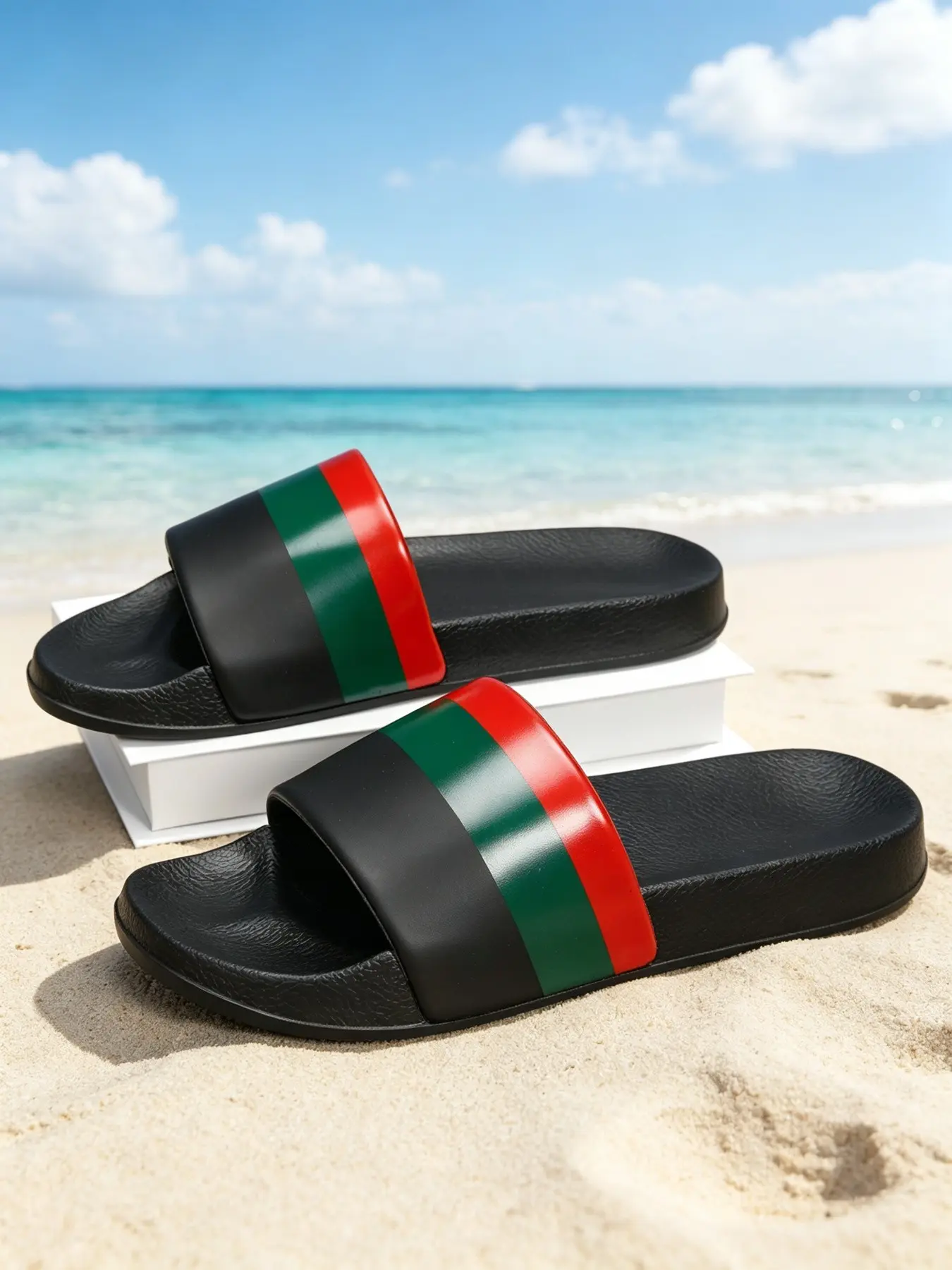 Classic Men's Fashion Sandals, Durable Eva Sole, Casual Home Sports Outdoor Shoes, Summer Beach Leisure Men's Flip Flops