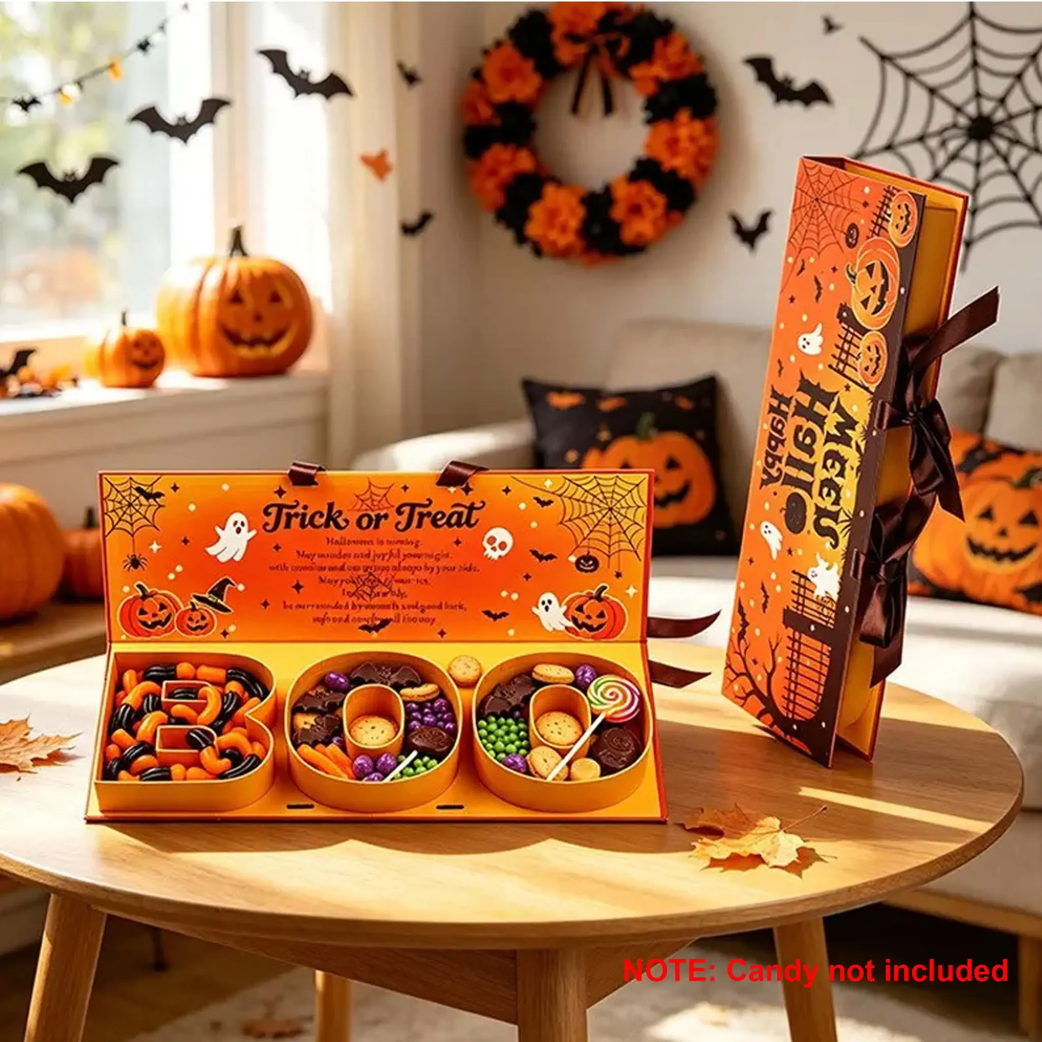 New Halloween Gift Box, Creative Ghost Festival Gift Packaging, Holiday Snack Packaging Box, No Candy Included, Perfect for Festive Gifts