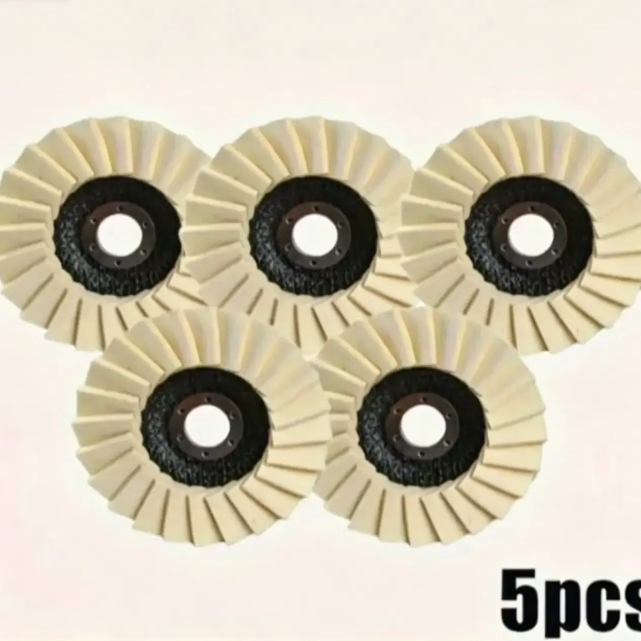 5-Piece Felt Polishing Wheel Pad Set, Buffing Wheels, Ideal for Metal Rust Removal, Scratch Repair, Mirror Polish, Surface Treatment, Glass, Ceramic, Marble, Wood