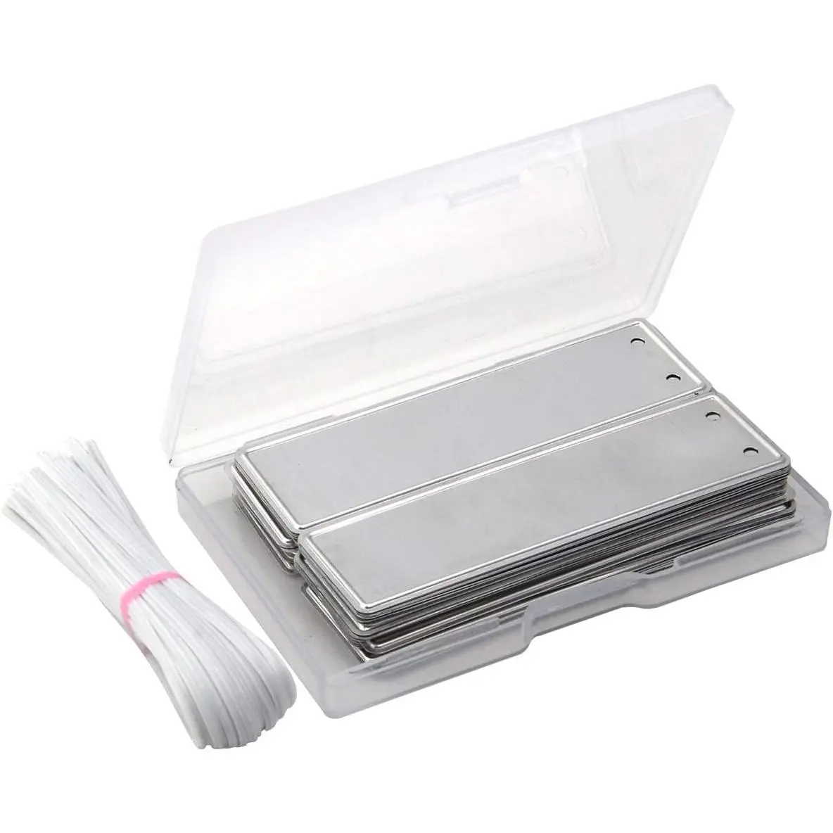 Metal  Labels,   Tags, (150) | 6 Inch Wires Included