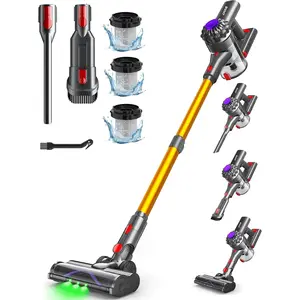 Cordless Vacuum Cleaner, 450W 40KPA Vacuum Cleaners for , 45 Mins Lightweight Stick Vacuum Cordless with LED Display, Rechargeable  Vacuum for Carpet,,Hardwood Floor