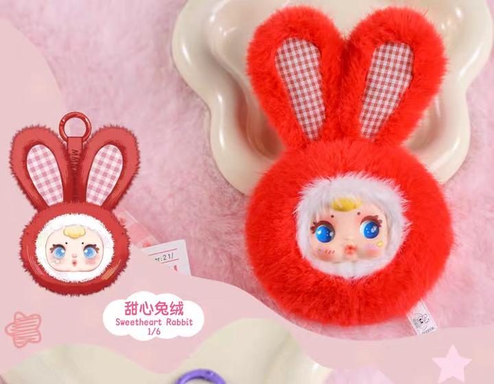 MM-Suger-Baby Sweetheart Cute Mirror Series Plush Blind Box,Holiday Gift Mystery Box for Girls,Decoration Bag&Desk&Home&Office-Random Style