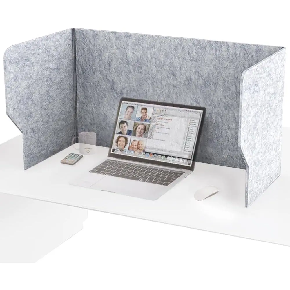 Desk Partition Privacy Panel Divider, Reduce Noise and Visual Distractions, Sound Absorbing Dampening for Home Office Classroom Remote Learning (Width: 31.5")