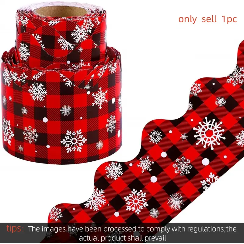 7.08 in Handmade Christmas Decorative Border Trim for Blackboard and Bulletin Boards.