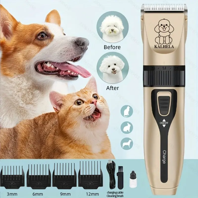 Pet Electric Clipper for Cats and Dogs, Professional Cordless Grooming Tool, Precision Blade, Effortless Hair Trimming, Beauty Tool, Grooming Accessories