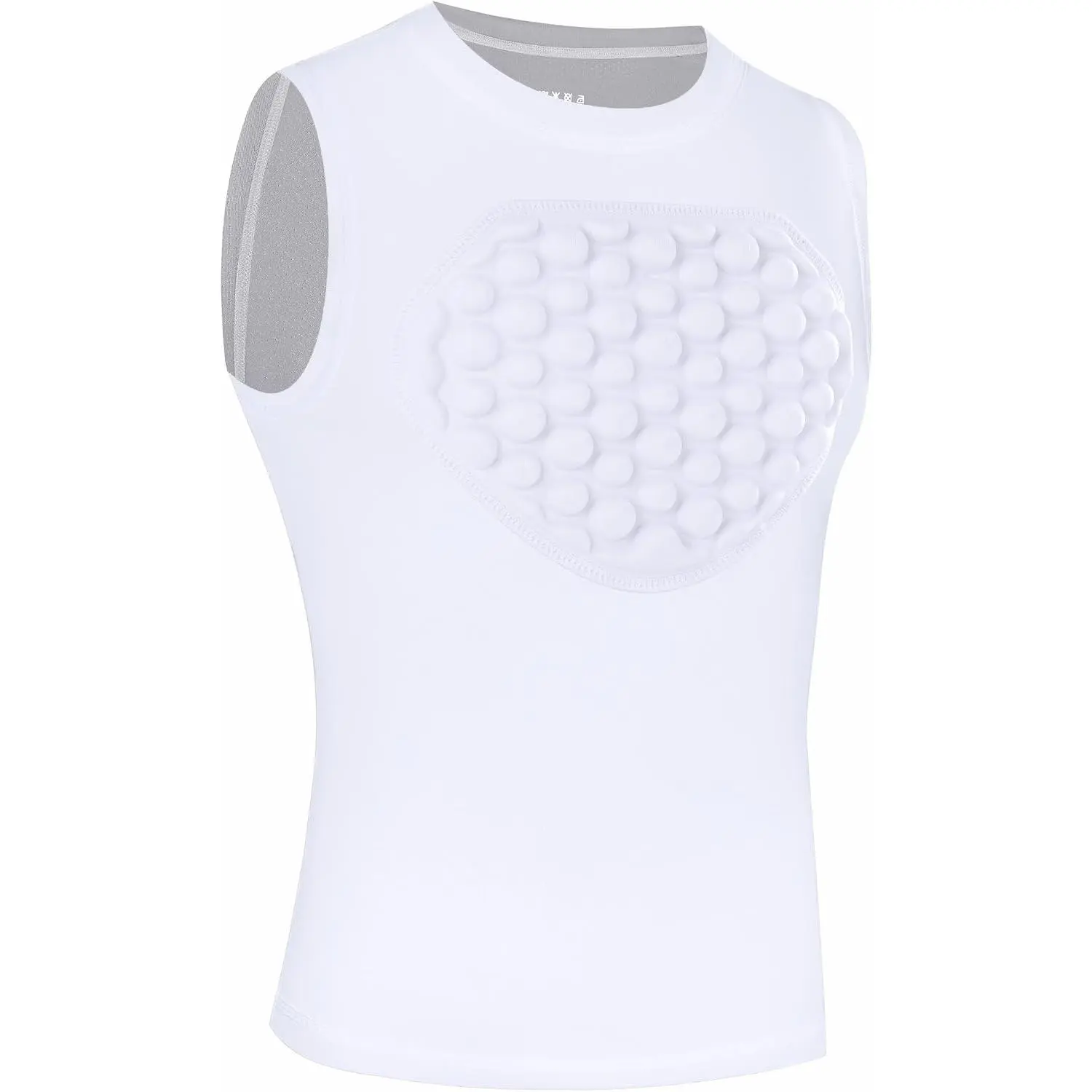 Outdoor activitiesYouth Baseball Chest Protector Softball Lacrosse Football Padded Compression Shirt Heart Guard Sternum Protection