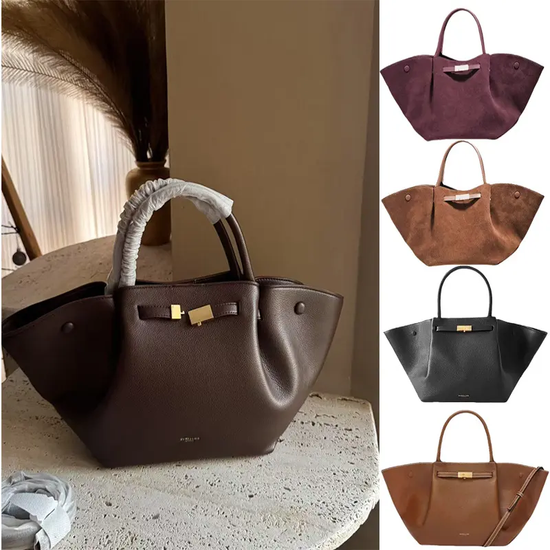 Women Collapsible Work Tote Bag, NEWBELLA Marella Premium PU Leather Top Handle Purse With Magnetic Lock, Fits 11" Tablet