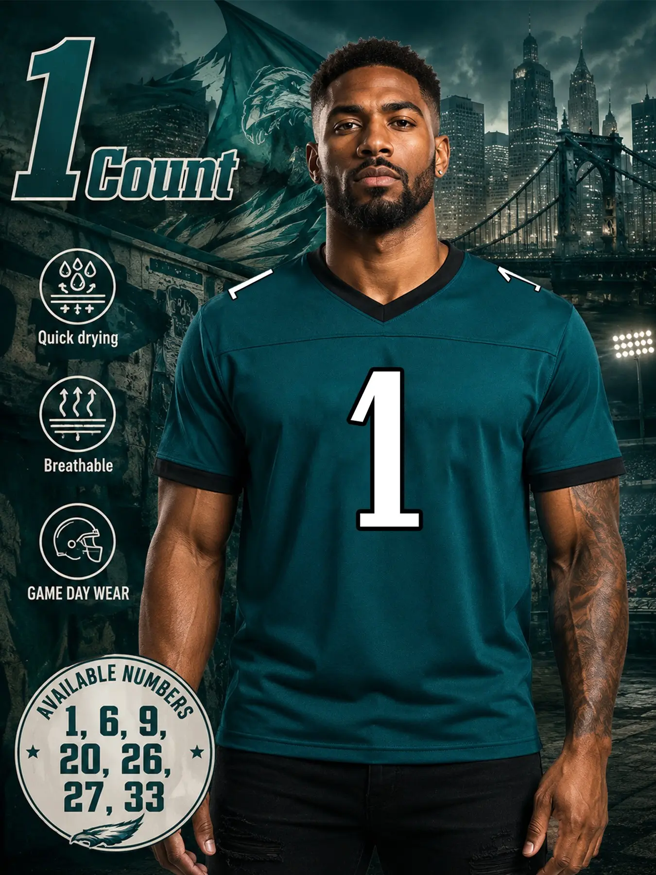 Unisex Oversized Retro American Football Jersey, Rugby Jersey,Quick Dry Moisture Wicking Y2K Blokecore Athletic Short Sleeve Top S-3XL, Trendy Streetwear Fan Apparel for Sports Watch Party & Daily Casual Outfits