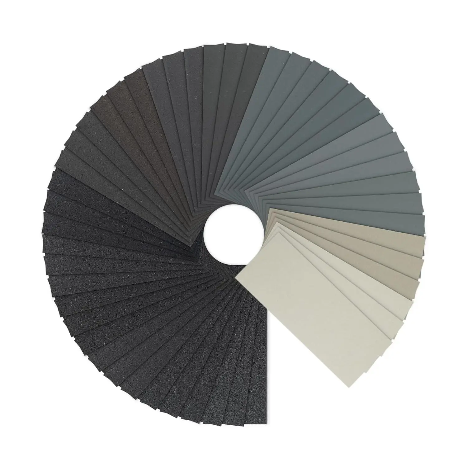 Sandpaper, 48 count, 120-5000 Grit,  Oxide, , Metal, Plastic, 9 x 3.6 inches, Paper Backed