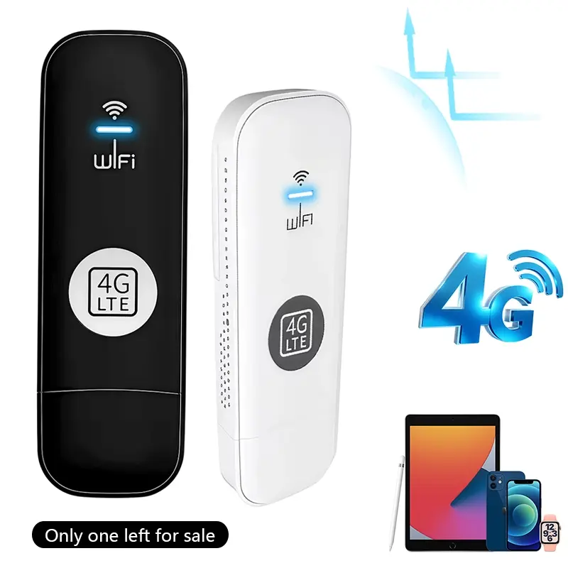Slim 4G LTE Mobile Wireless WiFi Hotspot Router, 150Mbps Mobile Hotspot Wireless Router with SIM Card Slot Plug & Play Multi-device compatibility for Travel & Outdoor Camping