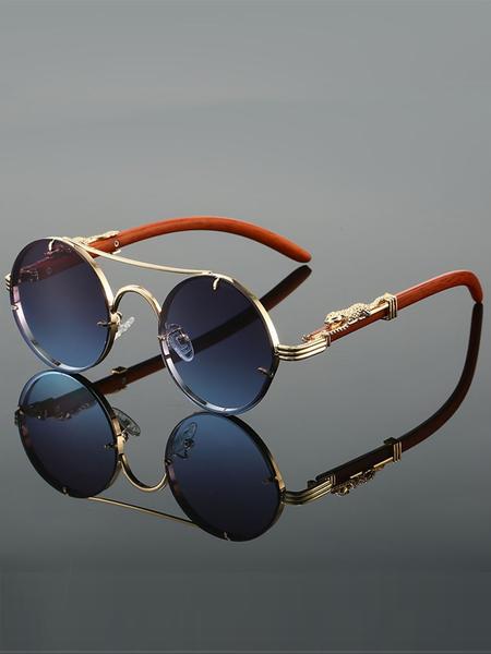 Stylish Summer Round Frame Sunglasses, Lightweight Durable Travel Accessory for Sun Protection, Perfect for Outdoor Activities and Fashion Statement Light Protection Glasses for Women Women's Clear